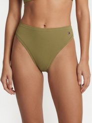 Tommy Hilfiger Figi klasyczne UW0UW06047 Khaki. Brązowe majtki damskie Tommy Hilfiger, z syntetyku. Za 119.99 zł.