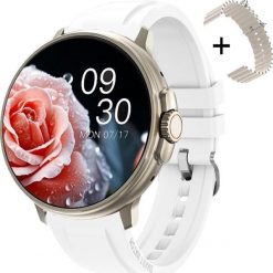 Smartwatch Rubicon Zegarek SMARTWATCH Rubicon RNCF15 biały92/beżowy. Białe zegarki smartwatch Rubicon, bez wzorów. Za 269.00 zł.