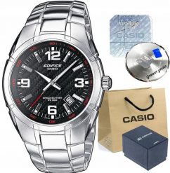 Zegarek męski Casio EDIFICE ASCO-1AVEF z GRAWEREM. Zegarki męskie Casio, bez wzorów. Za 754.94 zł.