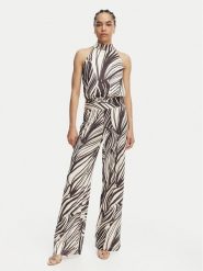 Guess Kombinezon W6GK12 K2937 Brązowy Regular Fit. Brązowe sukienki damskie Guess, l, z aplikacjami, z syntetyku, bez kołnierzyka, bez ramiączek. Za 694.99 zł.