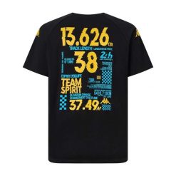 T-shirt Kappa Araton 24H Le Mans. Czarne koszulki sportowe męskie Kappa, m, bez wzorów, bez ramiączek. Za 254.00 zł.