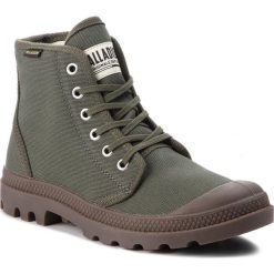 Trapery PALLADIUM - Pampa Hi Originale 75349-326-M Olive Night/Black. Zielone trapery damskie Palladium, z materiału, bez zapięcia. Za 379.00 zł.