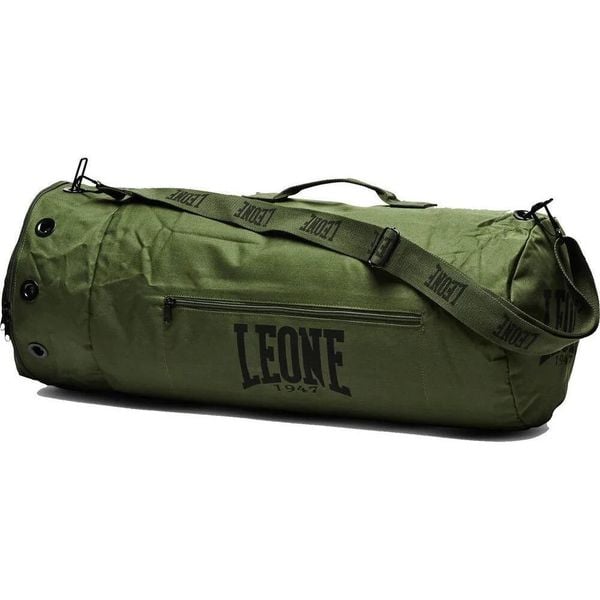Torba sportowa Leone commando. Zielone torby podróżne damskie LEONE 1947, bez wzorów, z materiału, duże. Za 299.00 zł.