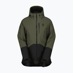 Kurtka narciarska damska SCOTT Ultimate Dryo Ripstop. Zielone kurtki sportowe damskie Scott, na zimę, l, bez wzorów, z materiału, bez ramiączek, bez kaptura, narciarskie. Za 1,149.00 zł.