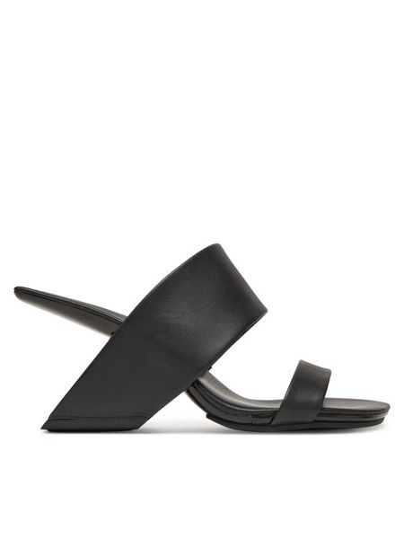 United Nude Klapki Loop Hi 1000501162 Czarny. Czarne klapki damskie United Nude, bez wzorów, ze skóry, bez obcasa, bez zapięcia. Za 1,369.00 zł.