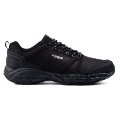 Buty trekkingowe męskie DK czarne. Czarne trekkingi męskie z materiału, bez zapięcia. Za 197.04 zł.