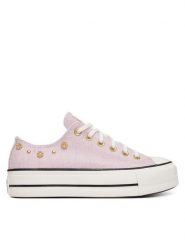 Converse Trampki Chuck Taylor All Star Lift Platform Heathered Glam​ A17595C Różowy. Czerwone trampki i tenisówki damskie Converse, bez wzorów, z materiału, bez zapięcia. Za 419.99 zł.