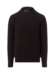 G-Star RAW Męski wełniany sweter Mężczyźni czarny jednolity, XL. Czarne swetry męskie G-Star Raw, m, bez wzorów, z dzianiny, retro, bez kołnierzyka, bez ramiączek. Za 599.95 zł.