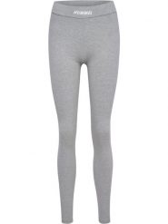 Damskie legginsy Hummel Elemental. Szare legginsy damskie Hummel, bez wzorów, z bawełny. Za 191.00 zł.