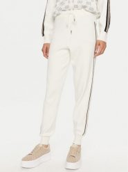 Liu Jo Sport Spodnie materiałowe TF4226 MS63L Biały Regular Fit. Białe spodnie materiałowe damskie Liu Jo Sport, bez wzorów, z materiału, sportowe. Za 499.99 zł.