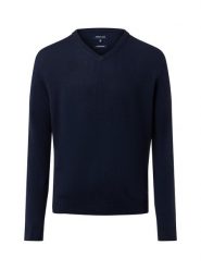 Andrew James sweter z dzianiny z wełną i kaszmirem Mężczyźni Wełna niebieski, XXXL. Niebieskie swetry męskie Andrew James, m, bez wzorów, z dzianiny, bez kołnierzyka, bez ramiączek. Za 299.95 zł.