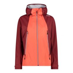 Kurtka z kapturem shell unlimitech damska CMP. Czerwone kurtki sportowe damskie CMP, bez wzorów, bez ramiączek, z kapturem, trekkingowe. Za 506.50 zł.