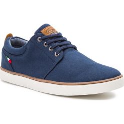 Tenisówki LANETTI - MP07-16738-01A Navy. Niebieskie trampki męskie Lanetti, bez wzorów, z gumy, eleganckie, bez zapięcia. Za 99.99 zł.