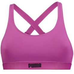 Puma stanik sportowy damski L, średnie podtrzymanie, fioletowy. Fioletowe bielizna sportowa damska Puma, l, bez wzorów, z elastanu. Za 116.99 zł.