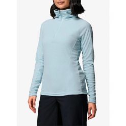 Bluza damska bez kaptura Columbia Glacial IV 1/2 Zip. Niebieskie bluzy damskie Columbia, bez wzorów, sportowe, bez ramiączek, bez kaptura. Za 173.19 zł.