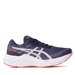 Buty do biegania Asics. Niebieskie obuwie sportowe damskie Asics, bez wzorów, bez zapięcia, do biegania. Za 409.99 zł.