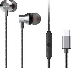 Słuchawki AIWA douszne ESTM-50USB-C/SL srebrne. Szare słuchawki douszne Aiwa. Za 76.20 zł.