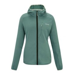 Bluza Damska Kadley Z Pełnym Zamkiem Błyskawicznym. Zielone bluzy damskie Regatta, bez wzorów, sportowe, bez ramiączek, bez kaptura. Za 211.99 zł.
