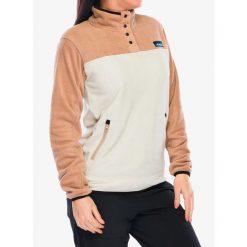 Bluza polarowa damska Kavu Cavanaugh. Niebieskie bluzy damskie KAVU, m, bez wzorów, z polaru, bez ramiączek, bez kaptura. Za 361.99 zł.