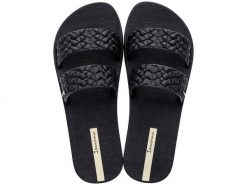 Klapki basenowe damskie Ipanema Renda II Fem. Czarne klapki damskie Ipanema, bez wzorów, z gumy, klasyczne, bez obcasa, na płaskiej podeszwie, bez zapięcia. Za 169.99 zł.
