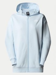 The North Face Bluza Simple Dome NF0A87E3 Błękitny Regular Fit. Niebieskie bluzy damskie The North Face, m, bez wzorów, z bawełny, bez ramiączek, bez kaptura. Za 229.99 zł.