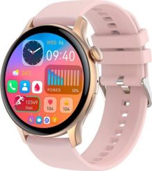 Smartwatch Rubicon RNCF10 Różowy. Czerwone zegarki smartwatch Rubicon, bez wzorów. Za 151.46 zł.