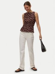 Vero Moda Bluzka Elisa 10347963 Brązowy ciemny Loose Fit. Brązowe bluzki damskie Vero Moda, m, bez wzorów, z wiskozy, bez kołnierzyka, bez ramiączek. Za 139.99 zł.