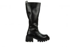 Kozaki Bayla-112 0630-8292 01 Black 112079, Czarny, Skóra naturalna - 38. Czarne kozaki damskie Bayla, bez wzorów, z gumy, bez obcasa, bez zapięcia. W wyprzedaży za 489.99 zł.