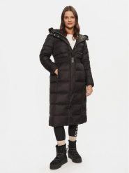 Geox Płaszcz zimowy Pheby W4626V T3146 F9000 Czarny Regular Fit. Czarne płaszcze damskie Geox, na zimę, bez wzorów, z syntetyku, bez kołnierzyka, bez kaptura. Za 1,259.00 zł.