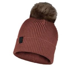 257 Kesha Cloud czapka dziana z pomponem - unisex, bordo. Brązowe czapki damskie 25TH HOUR, bez wzorów, z materiału. Za 196.60 zł.