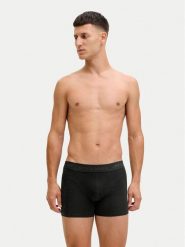 Jack & Jones Komplet bokserki i skarpety Trent Giftbox 12285126 Czarny. Czarne bokserki męskie Jack & Jones, bez wzorów, z bawełny. Za 99.99 zł.