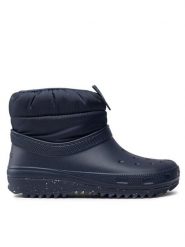 Crocs Botki Classic Neo Puff Shorty Boot W 207311 Granatowy. Niebieskie botki damskie Crocs, bez wzorów, z tworzywa sztucznego, bez obcasa, na płaskiej podeszwie, bez zapięcia. Za 349.99 zł.