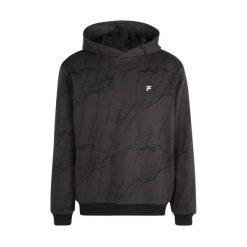 Bluza męska FILA Redford AOP Hoody. Zielone bluzy męskie Fila, l, bez wzorów, casualowe, bez ramiączek, bez kaptura. Za 179.99 zł.
