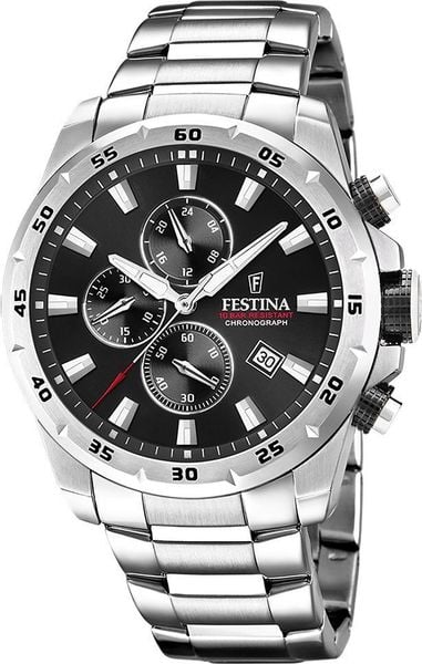 Zegarek Festina Zegarek męski Festina F20463-4 srebrny. Szare zegarki męskie Festina, bez wzorów, srebrne. Za 564.00 zł.