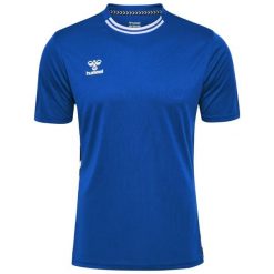 Koszulka Hummel Playful. Niebieskie bluzki damskie Hummel, bez wzorów, sportowe, bez kołnierzyka, bez ramiączek. Za 137.00 zł.