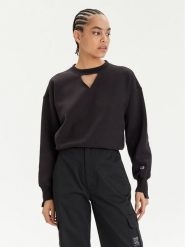 Champion Bluza 117345 Czarny Custom Fit. Czarne bluzy damskie Champion, s, bez wzorów, z bawełny, bez ramiączek, bez kaptura. Za 349.99 zł.