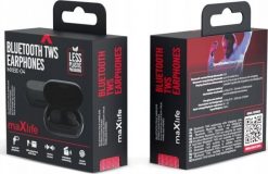 Słuchawki MaxLife Maxlife słuchawki Bluetooth MXBE-04 TWS czarne dokanałowe. Czarne słuchawki bezprzewodowe MaxLife. Za 78.95 zł.