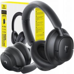 Słuchawki Baseus Bezprzewodowy Bluetooth 6.0 tłumienie hałasu Bass BH1 NC czarny kolor A0203703 (6932172696993). Czarne słuchawki bezprzewodowe Baseus. Za 162.65 zł.