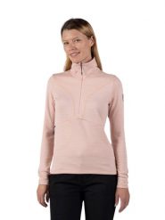 Bluza Rossignol W Blackside Fleece HZ różowa. Czerwone bluzy damskie Rossignol, na jesień, l, bez wzorów, z elastanu, eleganckie, bez ramiączek, bez kaptura. Za 399.99 zł.