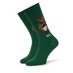 Skarpety długie Polo Ralph Lauren. Zielone skarpety męskie Polo Ralph Lauren, bez wzorów. Za 79.99 zł.