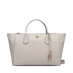 Torebka Guess. Białe shopperki damskie Guess, z aplikacjami, bez dodatków. Za 674.99 zł.
