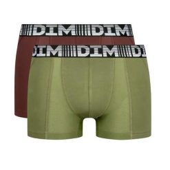 Zestaw 2 bokserków DIM 3D Flex Air Sport. Czerwone bielizna sportowa męska DIM, m, bez wzorów. Za 222.00 zł.