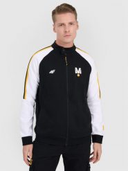 4F Bluza dresowa rozpinana bez kaptura uniseks 4F x Drift Masters - czarna L. Czarne bluzy sportowe męskie 4F, l, bez wzorów, z bawełny, bez kaptura, do biegania. Za 299.99 zł.