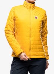Kurtka zimowa damska Fjallraven Expedition X-Latt Jacket. Żółte kurtki sportowe damskie Fjällräven, na zimę, m, bez wzorów, bez ramiączek, bez kaptura, trekkingowe. Za 986.80 zł.
