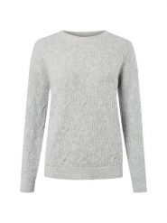Vila Sweter - VILAssia Kobiety szary, L. Szare swetry nierozpinane damskie Vila, l, bez wzorów, z materiału, bez kołnierzyka, bez ramiączek. Za 139.95 zł.