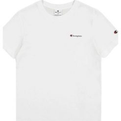 T-shirt Damski. Białe t-shirty damskie Champion, bez wzorów, casualowe, bez kołnierzyka, bez ramiączek. Za 131.99 zł.