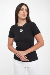 T-shirt damski Brugherio PINKO. T-shirty damskie Pinko, xs, bez wzorów, bez kołnierzyka, bez ramiączek. Za 429.00 zł.