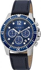 Esprit Zegarek marki Esprit model ES1G373L kolor Niebieski. Akcesoria męski. Sezon: Cały rok NoSize. Niebieskie zegarki męskie Esprit, bez wzorów. Za 302.64 zł.