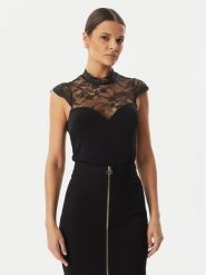 Rinascimento Body CFC0127525003 Czarny Slim Fit. Czarne body Rinascimento, bez wzorów, z syntetyku. Za 409.99 zł.