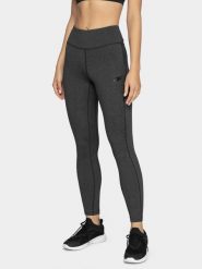 4F Legginsy treningowe szybkoschnące damskie XXS. Czarne legginsy damskie 4F, bez wzorów, z dzianiny. W wyprzedaży za 69.99 zł.